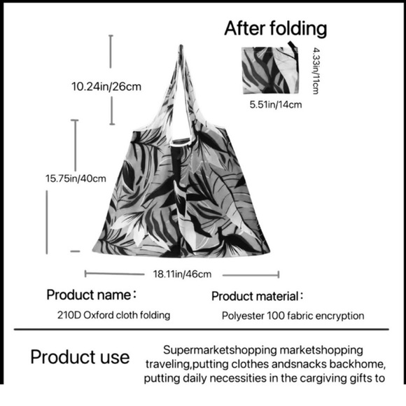 ๐ปCat Print Shopping Bag Tote๐ - Picture 3 of 4